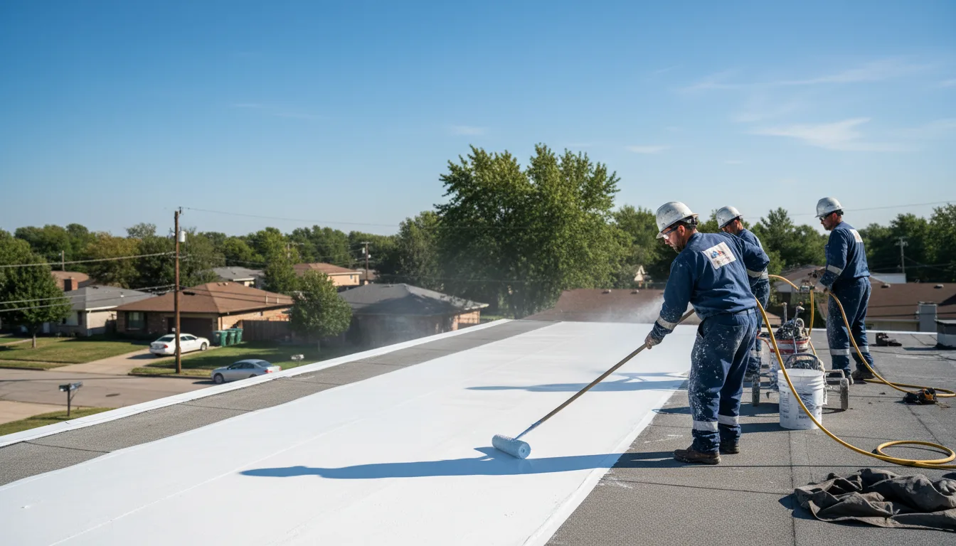Commercial roof coating in Overbrook, OK near me